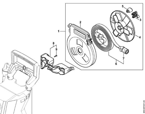 Lavadora de alta pressão eléctrica (RE) RE 110 Mangueira chata com cassete   06/2019 da marca Stihl