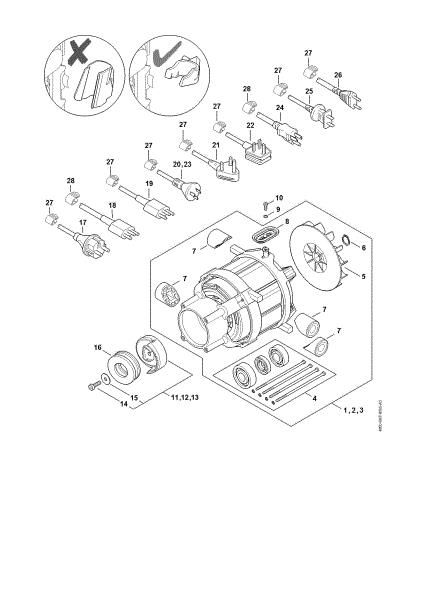 Imagem de Motor eléctrico, Linha de conexão RE 110