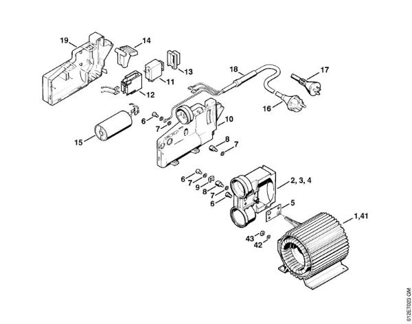 Lavadora de alta pressão eléctrica (RE) RE 110 K Motor eléctrico, Interruptor de pé da marca Stihl