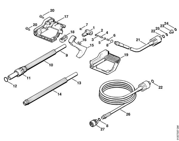 Lavadora de alta pressão eléctrica (RE) RE 110 K Pistola da marca Stihl