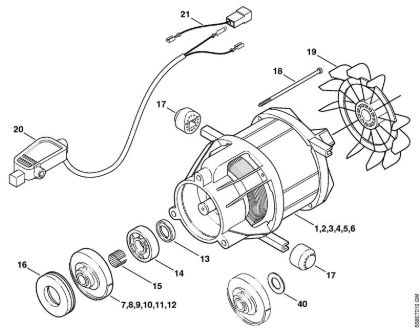Lavadora de alta pressão eléctrica (RE) RE 116 K Motor eléctrico da marca Stihl
