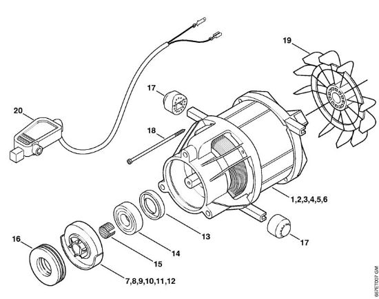Lavadora de alta pressão eléctrica (RE) RE 117 Motor eléctrico da marca Stihl
