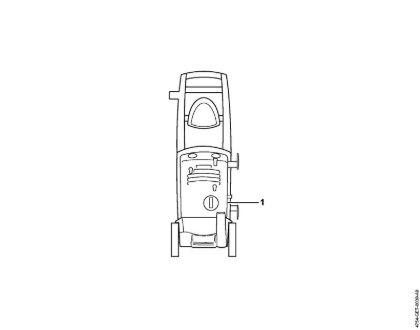 Lavadora de alta pressão eléctrica (RE) RE 117 Numero da máquina da marca Stihl