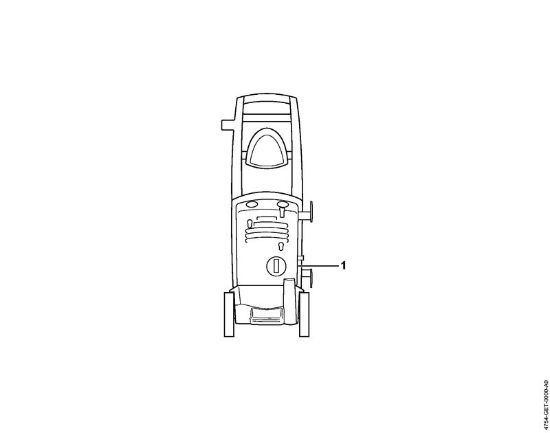 Lavadora de alta pressão eléctrica (RE) RE 117 Numero da máquina da marca Stihl