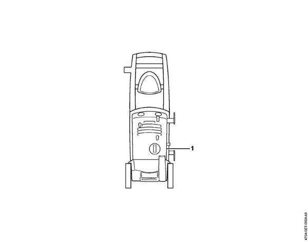 Lavadora de alta pressão eléctrica (RE) RE 117 Numero da máquina da marca Stihl
