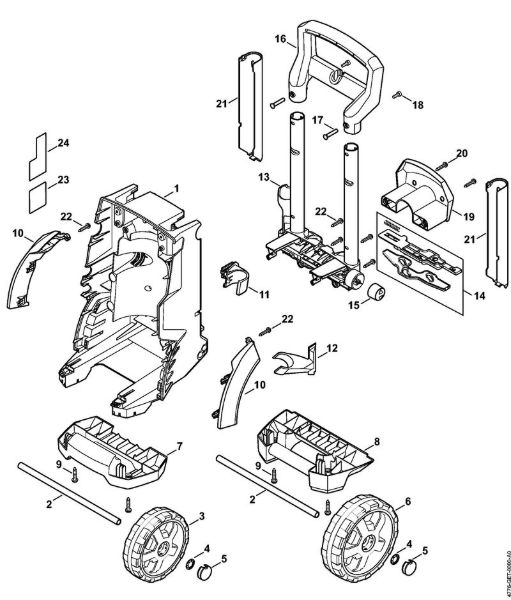 Lavadora de alta pressão eléctrica (RE) RE 119 Carrinho da marca Stihl