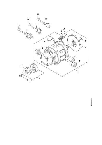 Imagem de Motor eléctrico, Linha de conexão RE 120 PLUS