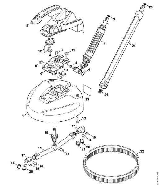 Lavadora de alta pressão eléctrica (RE) RE 128 PLUS Lavadora de superfícies RA 101 da marca Stihl
