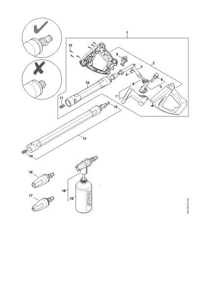 Imagem de Pistola, Tubo de pulverização RE 130 PLUS