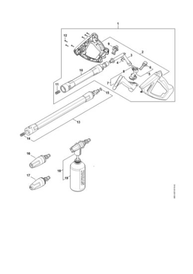 Imagem de Pistola, Tubo de pulverização RE 140 PLUS