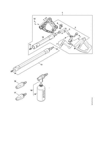 Imagem de Pistola, Tubo de pulverização RE 140 PLUS