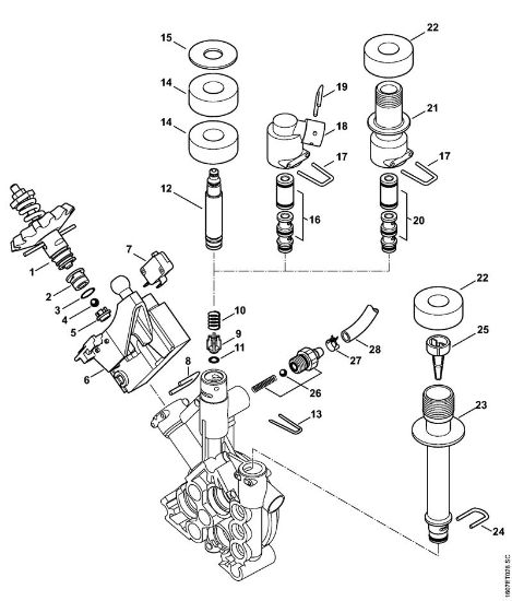 Lavadora de alta pressão eléctrica (RE) RE 143 ÃŠmbolo de comando da marca Stihl