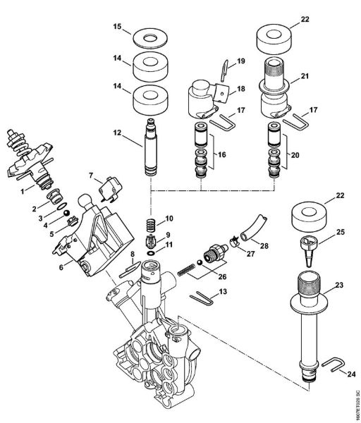 Lavadora de alta pressão eléctrica (RE) RE 143 PLUS ÃŠmbolo de comando da marca Stihl