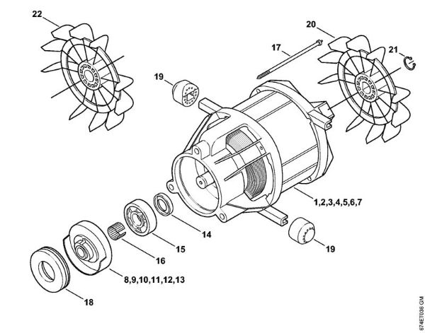 Lavadora de alta pressão eléctrica (RE) RE 162 Motor eléctrico da marca Stihl