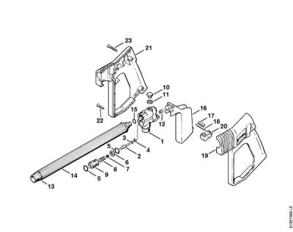 Lavadora de alta pressão eléctrica (RE) RE 220 K Pistola da marca Stihl