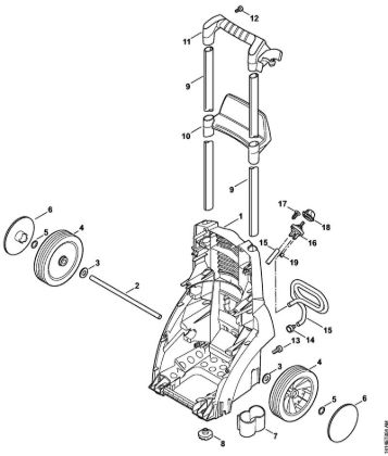 Lavadora de alta pressão eléctrica (RE) RE 230 Carrinho da marca Stihl