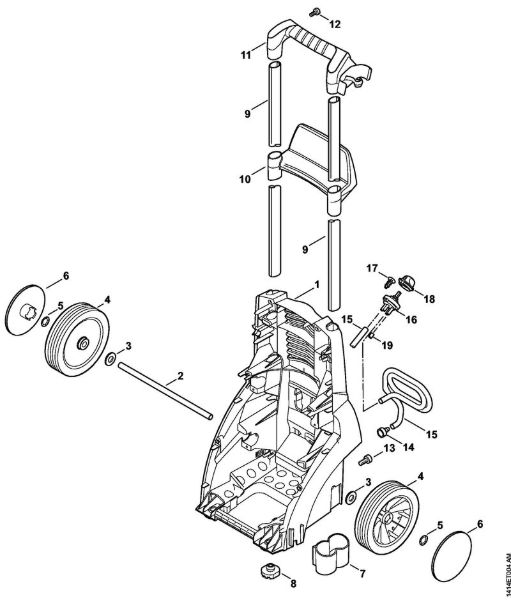 Lavadora de alta pressão eléctrica (RE) RE 230 Carrinho da marca Stihl