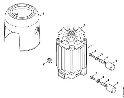 Lavadora de alta pressão eléctrica (RE) RE 230 Motor eléctrico, Caixa do ventilador da marca Stihl