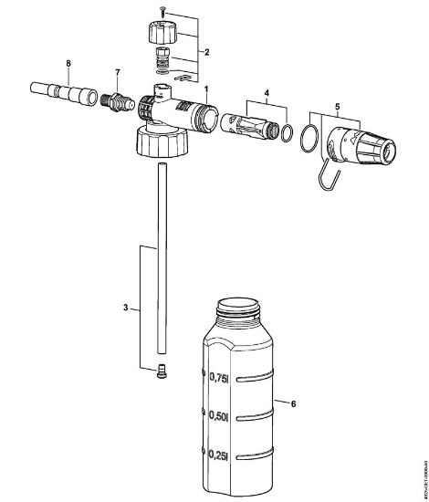 Lavadora de alta pressão eléctrica (RE) RE 230 Tubeira para espuma da marca Stihl