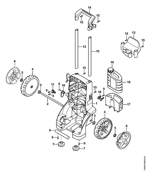 Lavadora de alta pressão eléctrica (RE) RE 232 Carrinho da marca Stihl