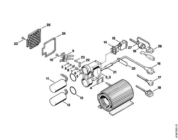 Lavadora de alta pressão eléctrica (RE) RE 240 K Caixa do interruptor RE 220 K, 240 K da marca Stihl