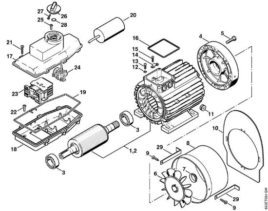 Lavadora de alta pressão eléctrica (RE) RE 270 K Motor eléctrico, Caixa do interruptor da marca Stihl
