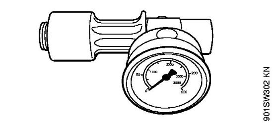 Lavadora de alta pressão eléctrica (RE) RE 281 Manómetro de controlo M24x1,5 da marca Stihl