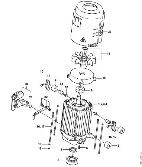 Lavadora de alta pressão eléctrica (RE) RE 282 PLUS Motor eléctrico da marca Stihl