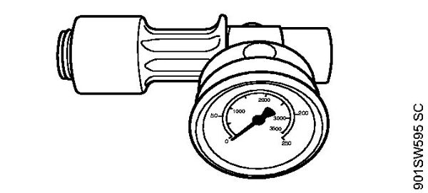 Lavadora de alta pressão eléctrica (RE) RE 361 PLUS Manómetro de controlo M27x1,5 da marca Stihl