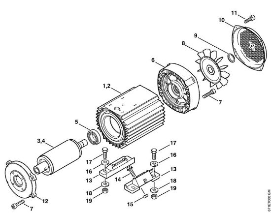 Lavadora de alta pressão eléctrica (RE) RE 361 PLUS Motor eléctrico da marca Stihl