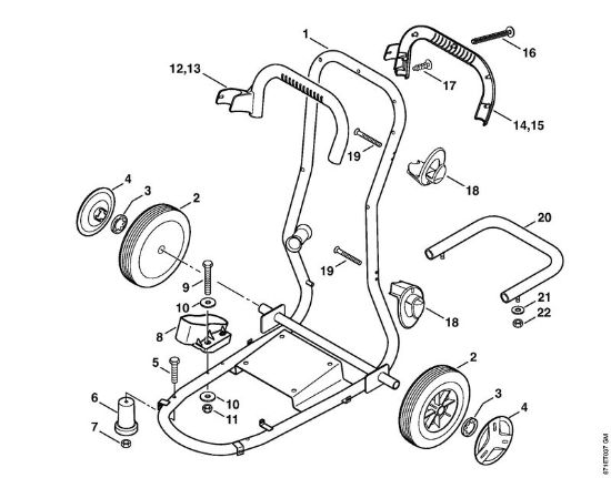 Lavadora de alta pressão eléctrica (RE) RE 461 Carrinho da marca Stihl
