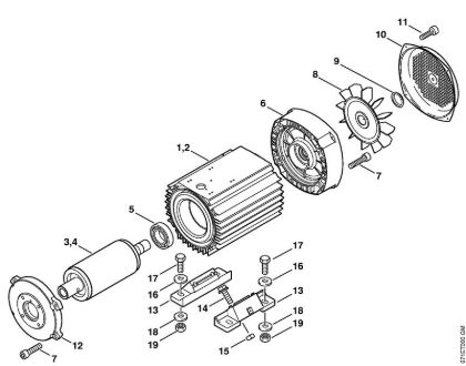 Lavadora de alta pressão eléctrica (RE) RE 461 Motor eléctrico da marca Stihl
