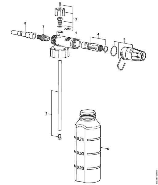 Lavadora de alta pressão eléctrica (RE) RE 462 Tubeira para espuma da marca Stihl