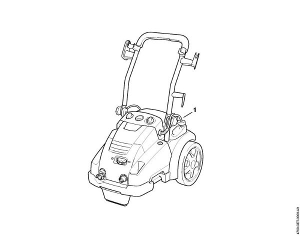 Lavadora de alta pressão eléctrica (RE) RE 520 W Numero da máquina da marca Stihl