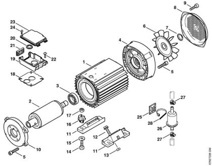 Lavadora de alta pressão eléctrica (RE) RE 521 Motor eléctrico RE 521 da marca Stihl