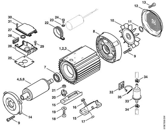 Lavadora de alta pressão eléctrica (RE) RE 551 PLUS Motor eléctrico RE 551 PLUS, 581 da marca Stihl