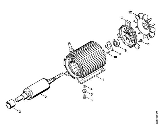 Lavadora de alta pressão eléctrica (RE) RE 560 W Motor eléctrico da marca Stihl