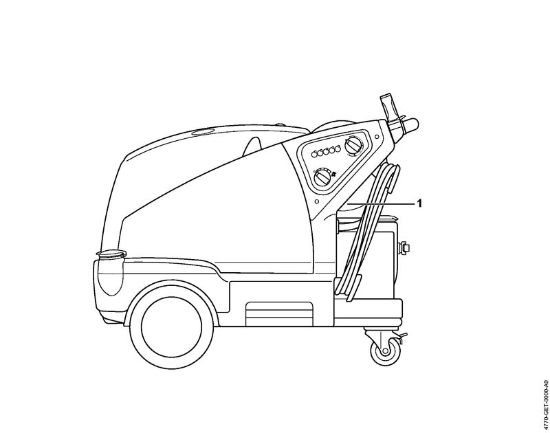 Lavadora de alta pressão eléctrica (RE) RE 581 PLUS Numero da máquina da marca Stihl