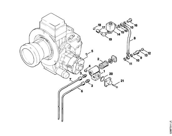 Lavadora de alta pressão eléctrica (RE) RE 600 W Bomba de combustível da marca Stihl