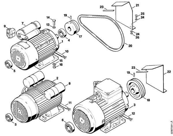 Lavadora de alta pressão eléctrica (RE) RE 630 W Motor eléctrico da marca Stihl