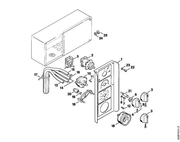 Lavadora de alta pressão eléctrica (RE) RE 630 W Quadro de instrumentos da marca Stihl