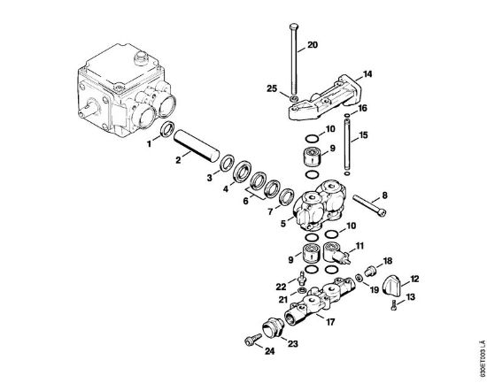 Lavadora de alta pressão eléctrica (RE) RE 640 W Bomba   X 22 947 954 (36.95) da marca Stihl