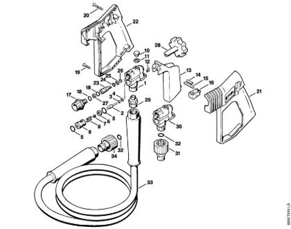 Lavadora de alta pressão eléctrica (RE) RE 640 W Pistola da marca Stihl
