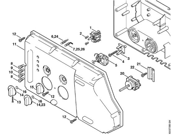 Lavadora de alta pressão eléctrica (RE) RE 640 W Quadro de instrumentos da marca Stihl