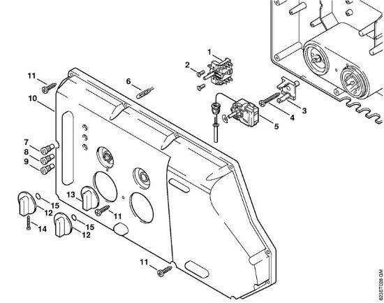 Lavadora de alta pressão eléctrica (RE) RE 660 W Quadro de instrumentos da marca Stihl