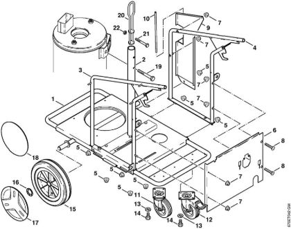 Lavadora de alta pressão eléctrica (RE) RE 661 Carrinho da marca Stihl
