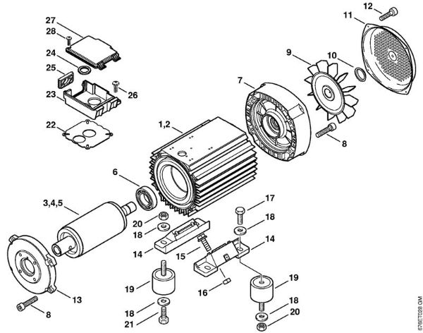 Lavadora de alta pressão eléctrica (RE) RE 661 Motor eléctrico da marca Stihl