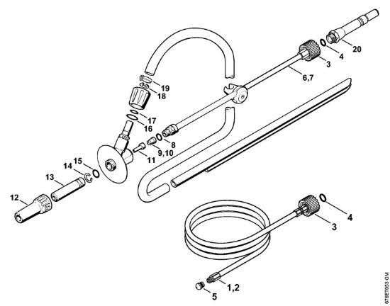 Lavadora de alta pressão eléctrica (RE) RE 661 PLUS Jogo de limpeza dos tubos, Dispositivo com projector de água e areia (40.2009) da marca Stihl