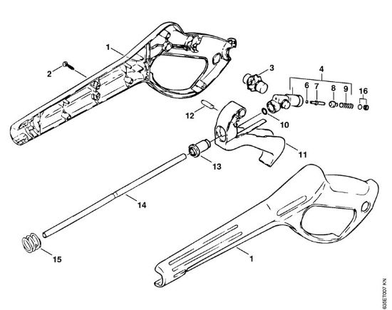 Lavadora de alta pressão eléctrica (RE) RE 820 KM Pistola da marca Stihl