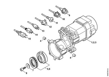 Lavadora de alta pressão eléctrica (RE) RE 88 Motor eléctrico, Linha de conexão da marca Stihl